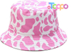 Unisex Print Double-Side-Wear Reversible Bucket Hat