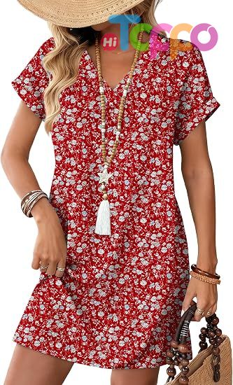  Casual Tshirt Dress Midi Dresses Fashion Beach Vacation Clothes
