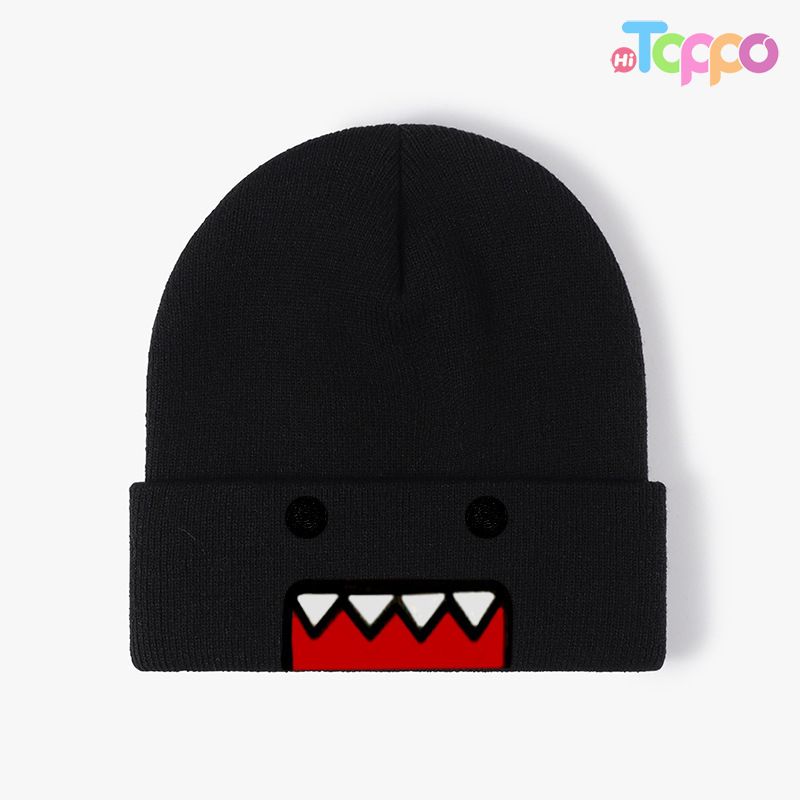  Cartoon Embroidered Unisex Adult Knit Beanie