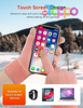 Winter Warm Touchscreen Texting Fleece Lined Knit Gloves 4 Pairs Set