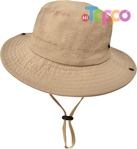 Outdoor UPF 50+ Quick Dry Foldable Lightweight Adjustable Fishing Kids Sun Bucket Hat