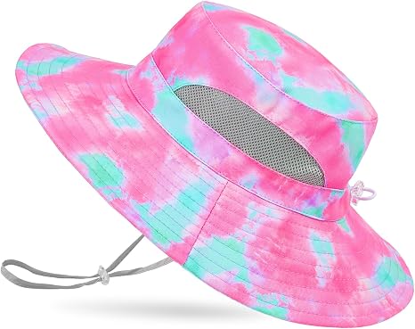 Outdoor UPF 50+ Quick Dry Foldable Lightweight Adjustable Fishing Kids Sun Bucket Hat