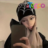 Casual Skullies Outdoor Gothic Spider Pattern Wool Acrylic Knitted Hat Beanies 