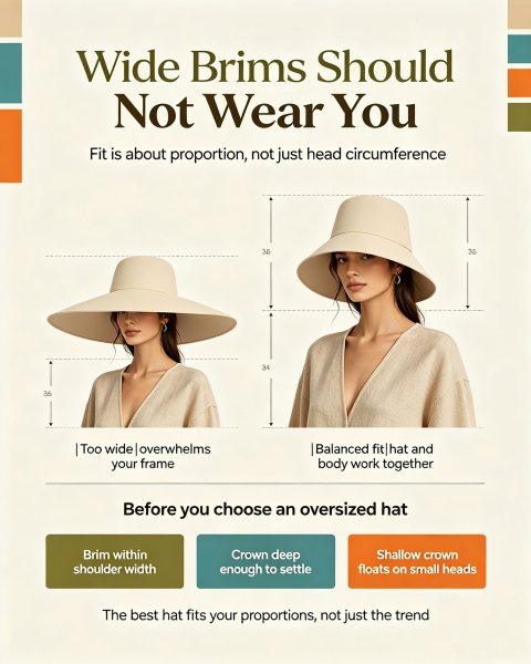 Don't Blindly Chase Oversized Brims: Why Small Heads Look Overwhelmed
