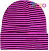 Classical Stripe Unisex Warm Striped Knitted Beanie Hats Slouchy Knit Skull Cap 