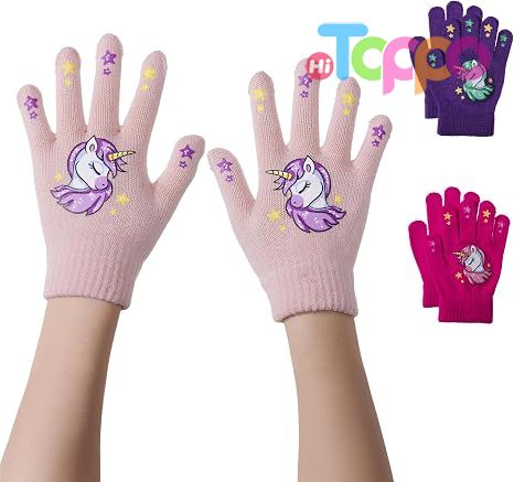Wholesale Kids Magic Gloves 3 Pack Kids Winter Gloves Children's Knit Gloves