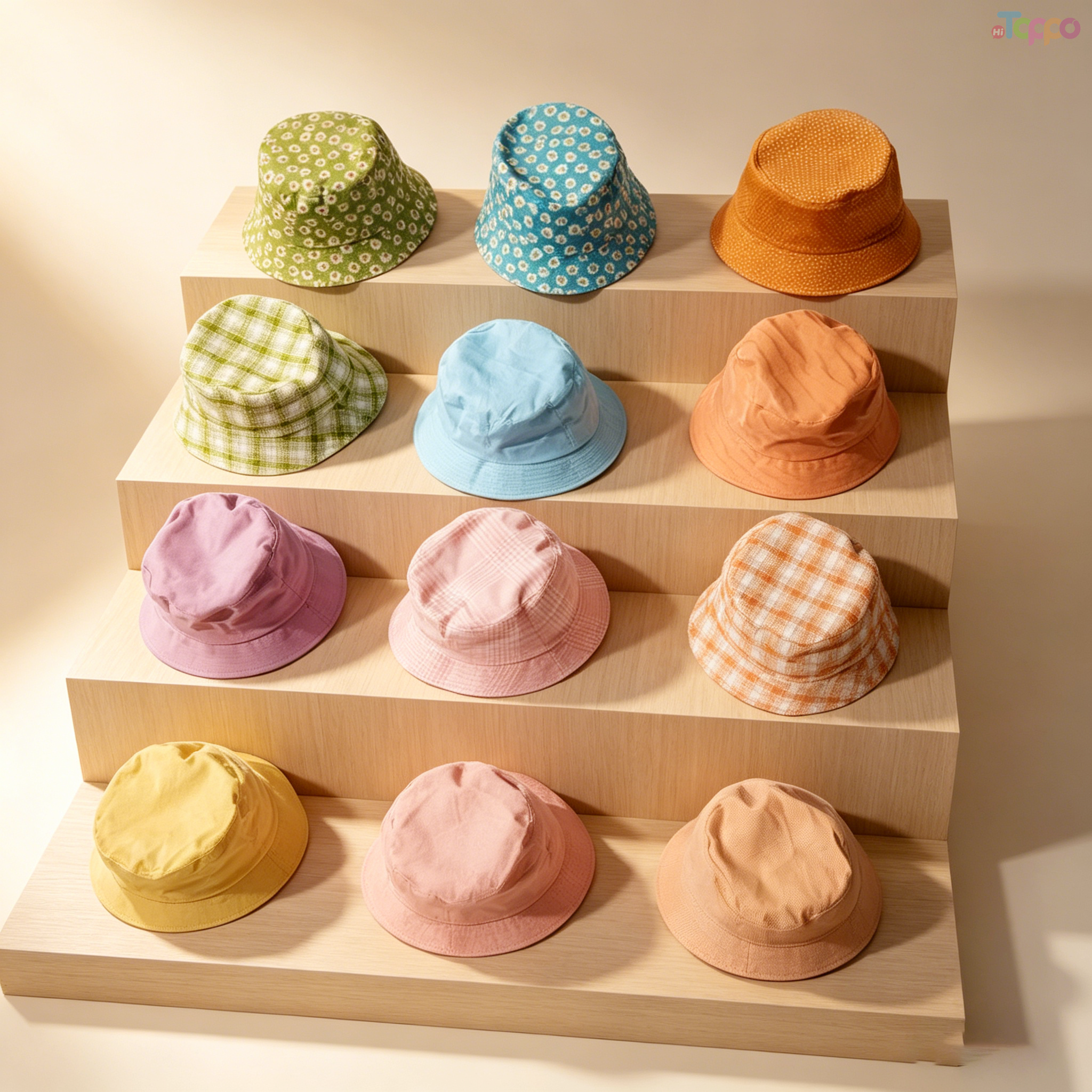 Custom Beach Bucket Caps
