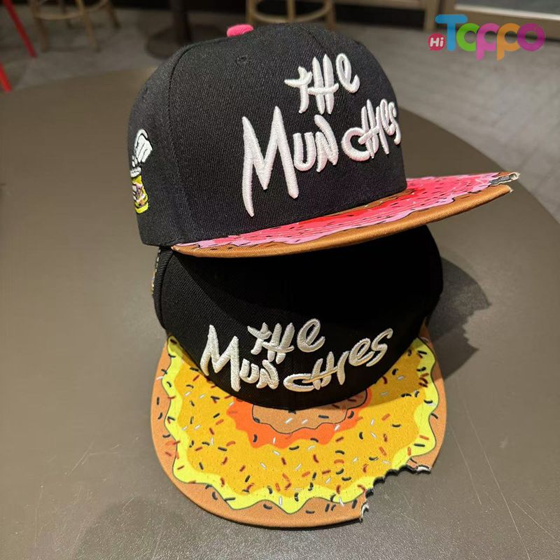 American Style Flat Brim Baseball Cap with Embroidery 