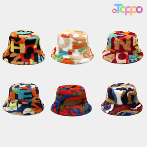 Women’s Creative Rainbow Print Bucket Hat Autumn & Winter Fashion Outdoor Hat