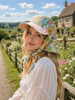 Pastoral Style Bandana Caps Sun Protection for Women