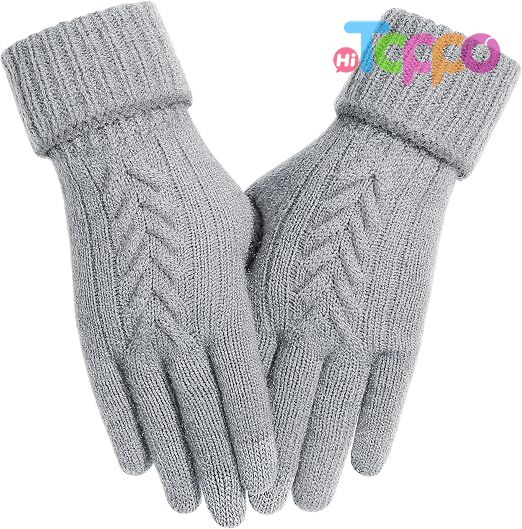  Custom Touch Screen Knit Warm Cold Weather Womens Winter Gloves