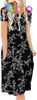  Casual Women Summer Casual Short Sleeve Dresses Empire Waist Dress