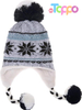 Wholesale Winter Soft Warm Fleece Lined Long Ear Straps Snow Ski Cap with Pompom
