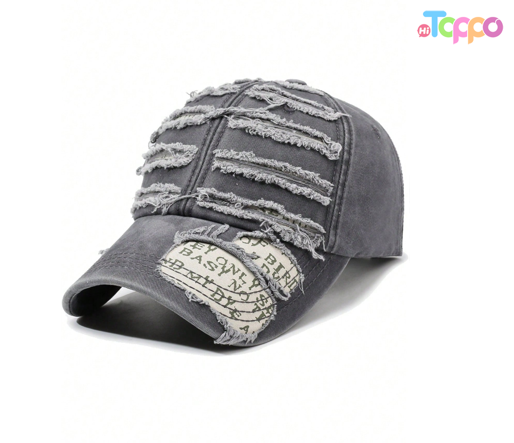 Hot Sale Adjustable Brim Outdoor Unisex Vintage Letter Print Sun Hat 