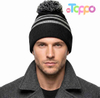 Hot Sale Unisex Striped Knit Beanie Hat