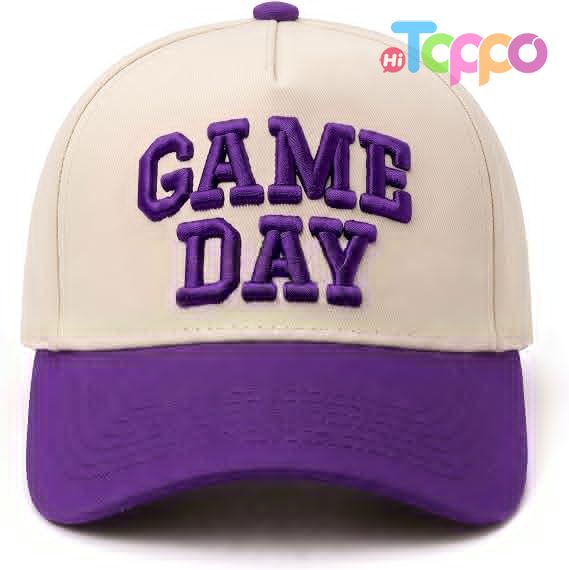 Hot Sale Vintage Embroidered Football Season Hat Sports Fan Baseball Cap