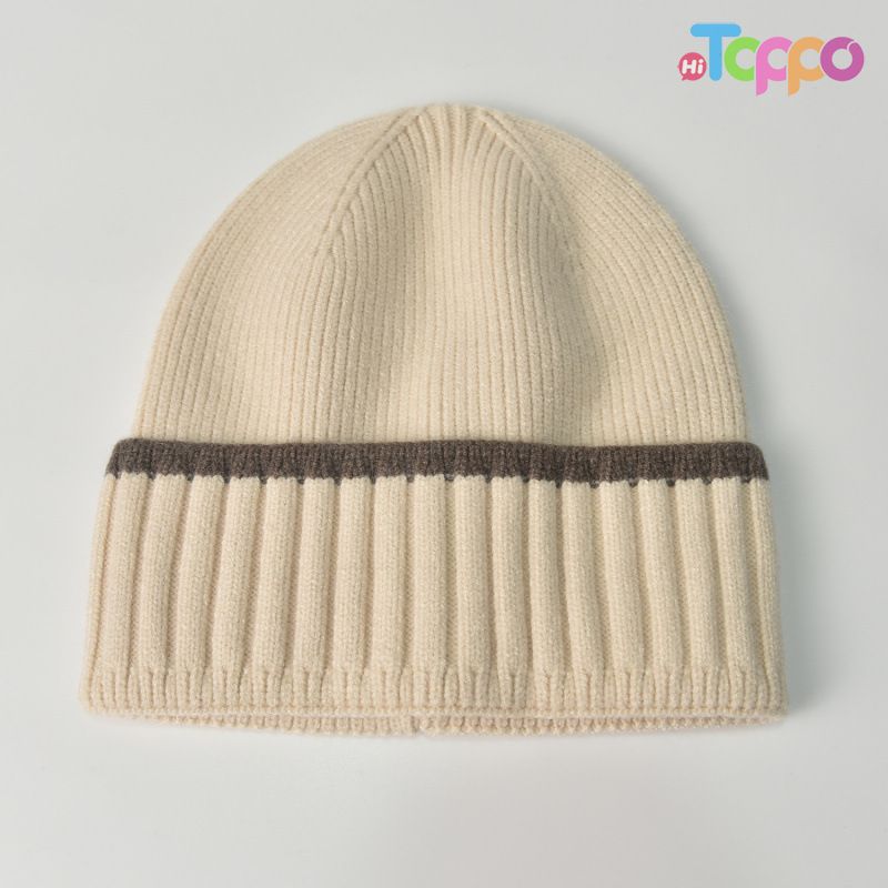 Hot Sale Thick Warm Cuffed Windproof Ear Protection Skull Cap Knit Hat