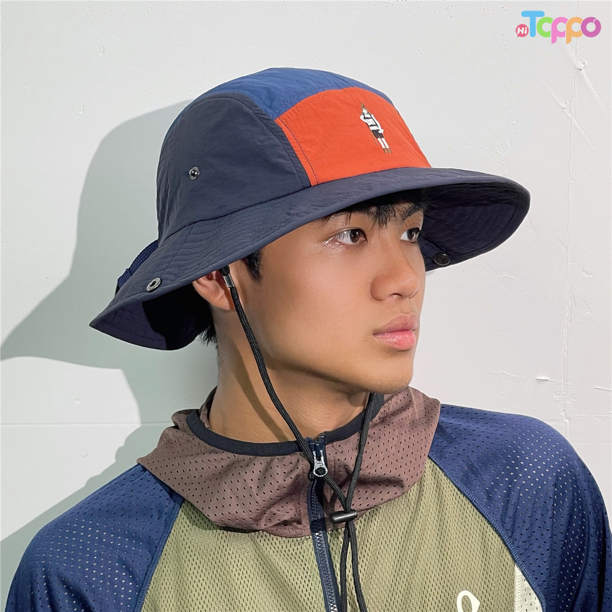 Retro Color-Block Quick-Dry Bucket Hat – Outdoor Hiking, Camping & Sun Protection Hat