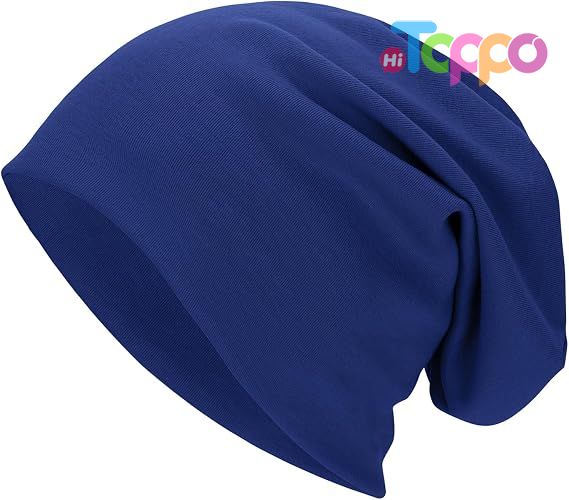  Custom Cotton Slouchy Beanie for Men and Women, Oversized Thin Skull Cap