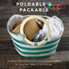 Women Floppy Sun Hat with Wide Brim—Foldable Roll-Up Straw Beach Hat UPF 50