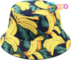 Unisex Print Double-Side-Wear Reversible Bucket Hat