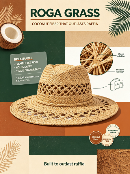 Roga Grass: The Straw Hat Material That Outlasts Raffia