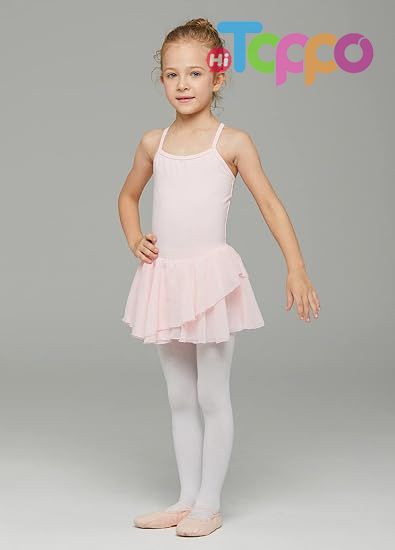 Toddler Girls Ballet Dance Leotards Skirt Ballerina Ballet Outfit Dresses Camisole Puff Sleeve