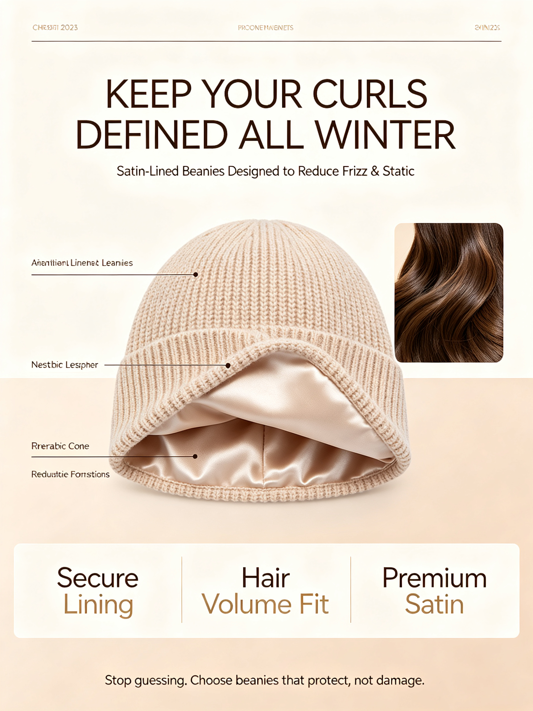 Satin Lined Beanies: Must-Have for Long Hair to Stop Frizz