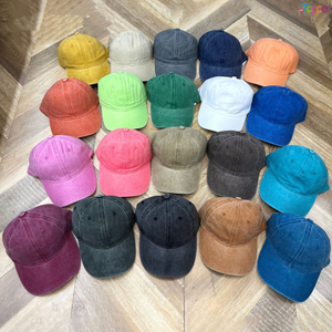 Washed Cotton Plain Baseball Vintage Adjustable Dad Hats 