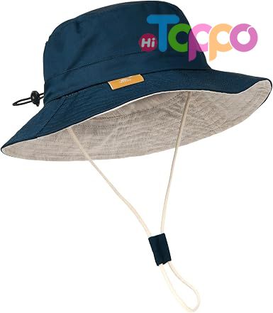 Summer Bucket Hat Kids Sun Protection Beach Hat Cotton Baby Hats