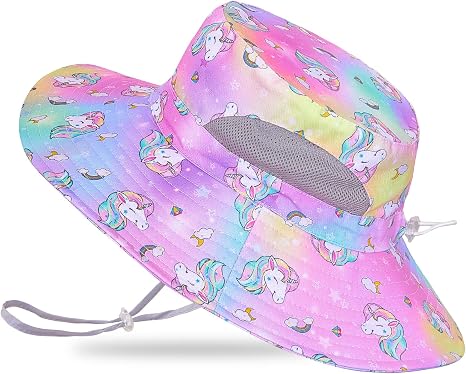 Outdoor UPF 50+ Quick Dry Foldable Lightweight Adjustable Fishing Kids Sun Bucket Hat