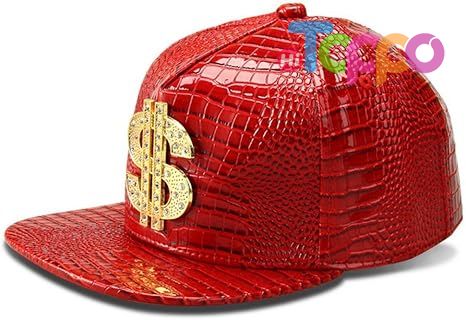 Hip Hop Flat-Brimmed Rock Adjustable Snapback Hat for Men and Women