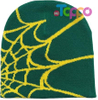 Casual Skullies Outdoor Gothic Spider Pattern Wool Acrylic Knitted Hat Beanies 