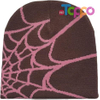 Casual Skullies Outdoor Gothic Spider Pattern Wool Acrylic Knitted Hat Beanies 