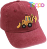 Dinosaur Mesh Adjustable Cotton Blend Full Mesh Back Ventilation Curved UV Brim Velcro Strap Toddler Baseball Hat