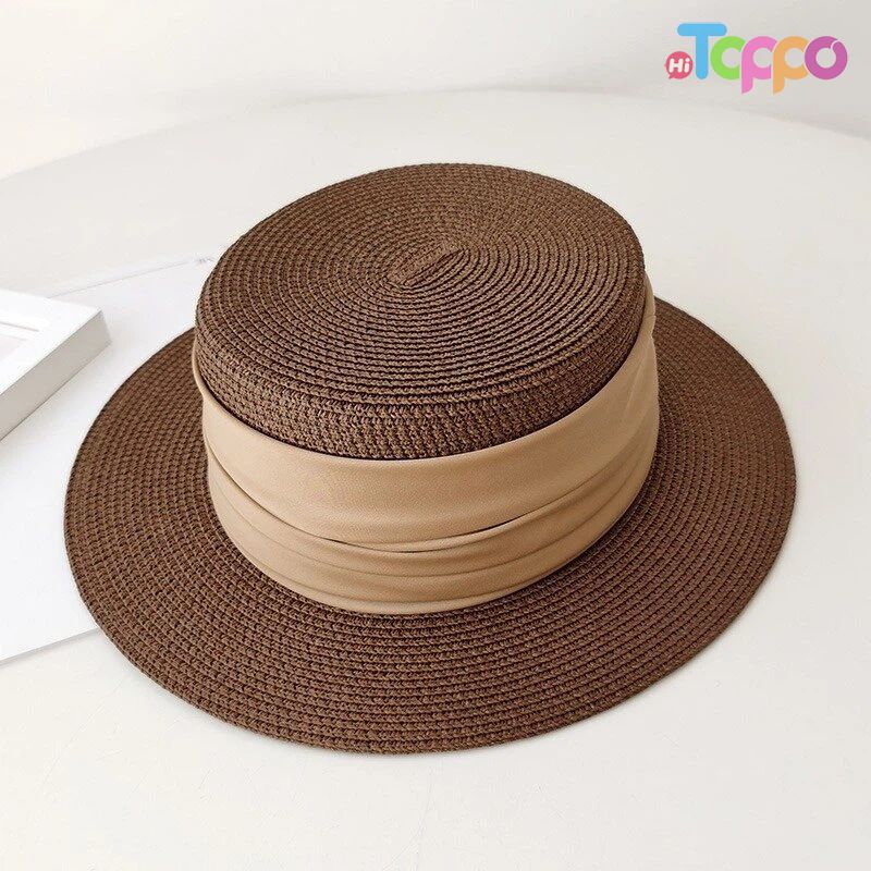Custom Beach Sun UPF 50+ Wide Brim Straw Women Straw Panama Hat