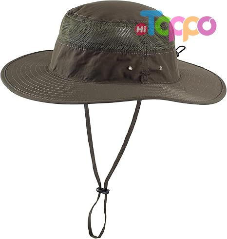 UPF 50+ UV Protection Beach Safari Fishing Wide Brim Bucket Hat 