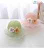 Girls Summer Wide Brim Sun Beach Hats WIth Flower