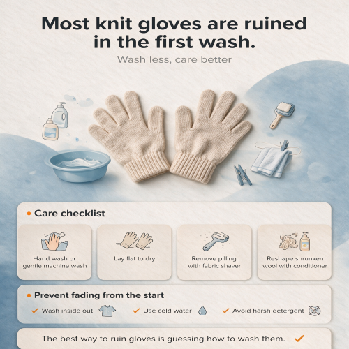 Knit Gloves Care Checklist: Anti-Pilling, Anti-Shrink & Anti-Fade Steps