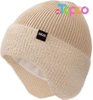 Winter Fleece Lined Beanie with Earflaps for Men Women Outdoor