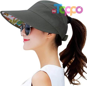 Custom Wide Brim UV Protection Sun Hat Summer Beach Packable Sun Hats 