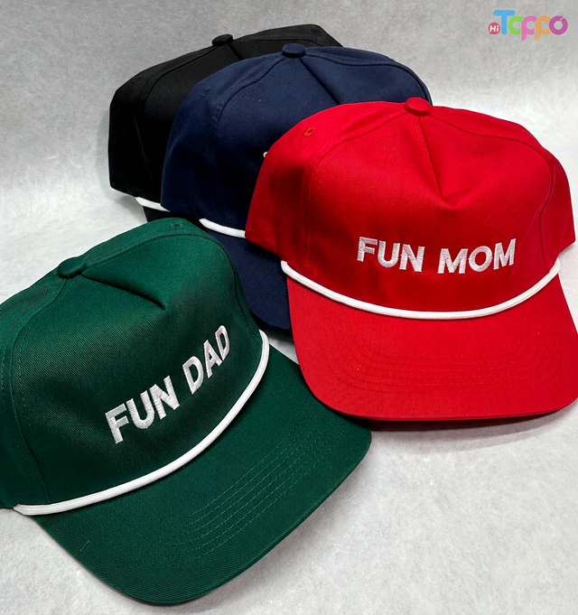 Custom 5-Panel Family Set Snapback Caps with Embroidery