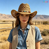 Hollow Out Western Cowboy Straw Hat