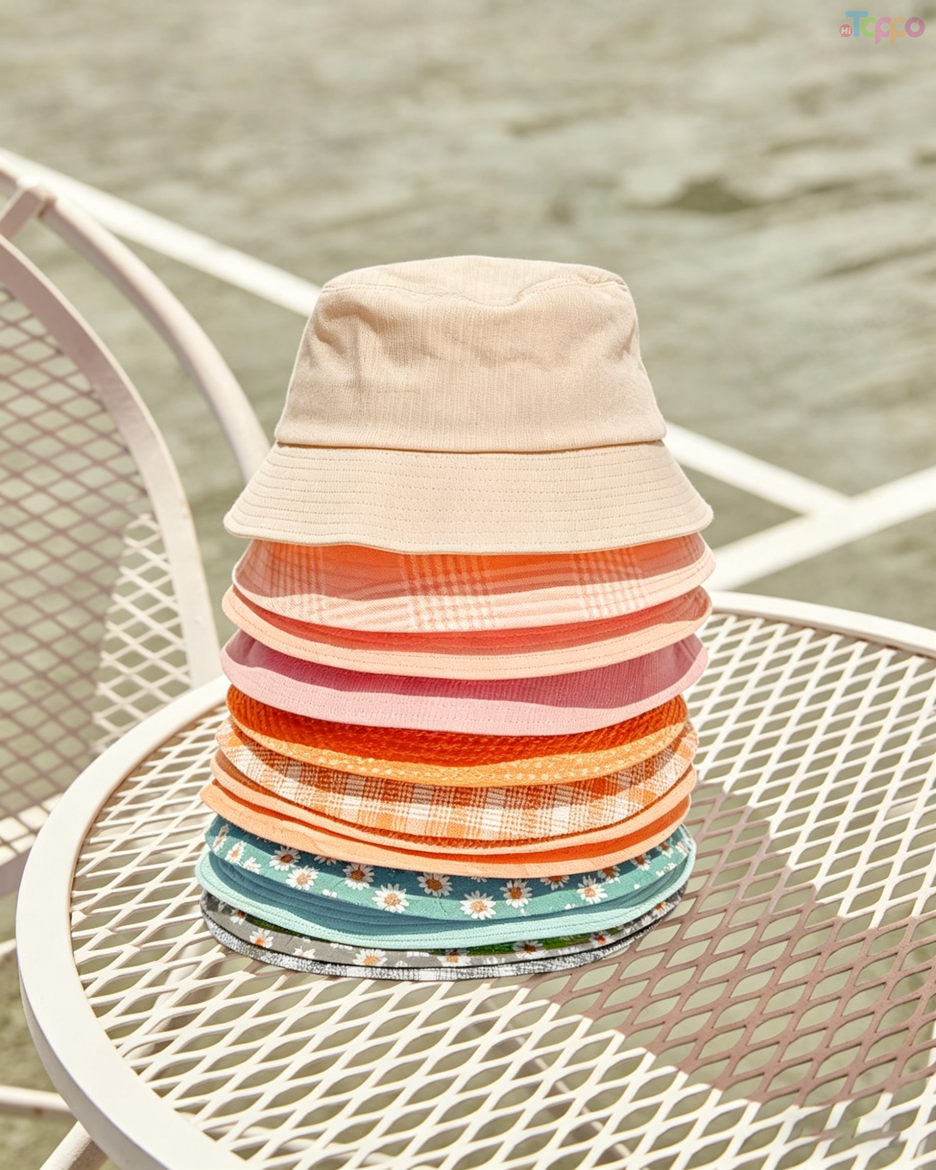 Custom Beach Bucket Caps