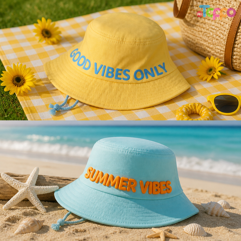 Custom Printing Logo Bucket Hats Outdoor Fisherman Hat