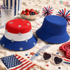Reversible Americana Bucket Hat Coastal Summer Stars 