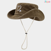  Custom Logo Design 3D Embroidery Outdoor Cowboy Bucket Hat
