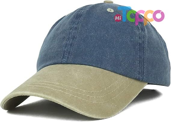 Custom Unstructured Pigment Dyed Two Tone Baseball Cap