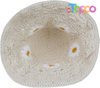 Womens Daisy Flower Crochet Bucket Hat Packable Knit Fisherman Hat
