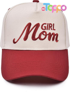 Vintage Two-Tone Women's Baseball Cap with Mama Hat 
